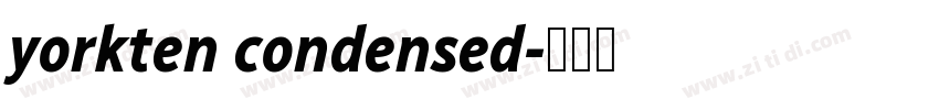 yorkten condensed字体转换